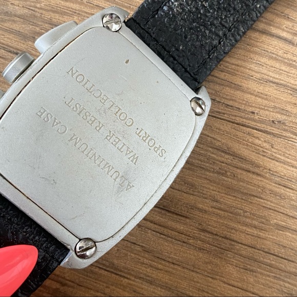 Adee Kaye Unisex Big Face Watch w Leather Band - Picture 5 of 6